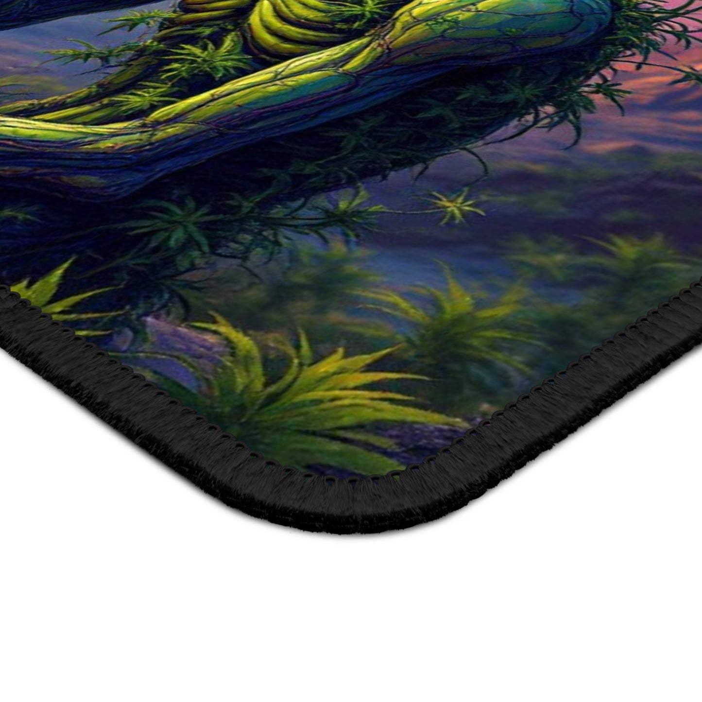 Cosmic Alien Gaming Mouse Pad - Retro Sci-Fi Design