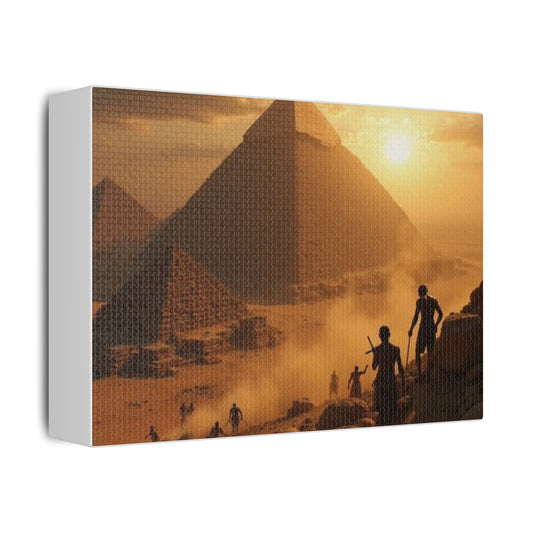 Ancient pyramid canvas