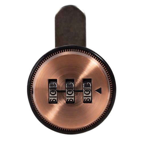 Secure 3-Digit Coded Lock - Durable Zinc Alloy Protection for Cabinets & Lockers
