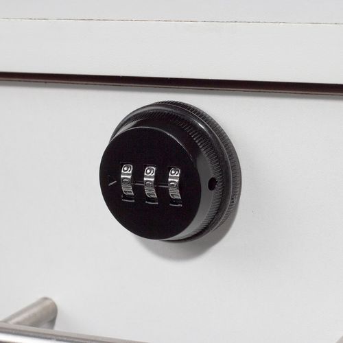 Secure 3-Digit Coded Lock - Durable Zinc Alloy Protection for Cabinets & Lockers