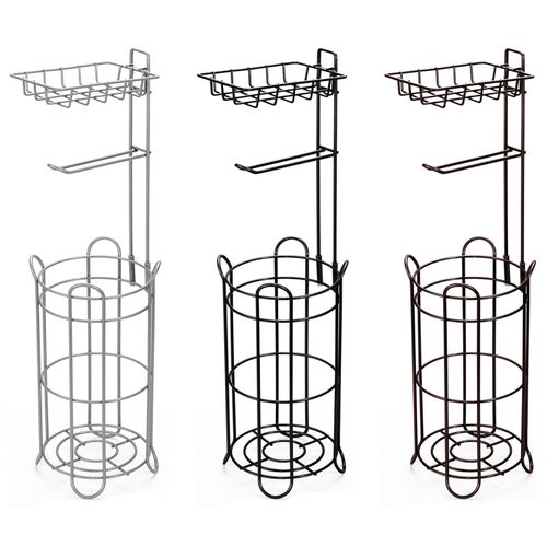 Metal Toilet Roll Holder & Storage