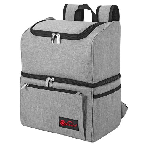 GREY BACKPACK COOLER BAG