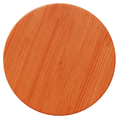 Table Top Round Wax Brown 50x2.5 cm Solid Wood Pine
