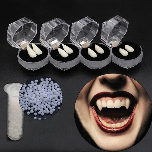 KAIGOTOQIGO Vampire Teeth - Realistic Halloween Costume Props for Parties