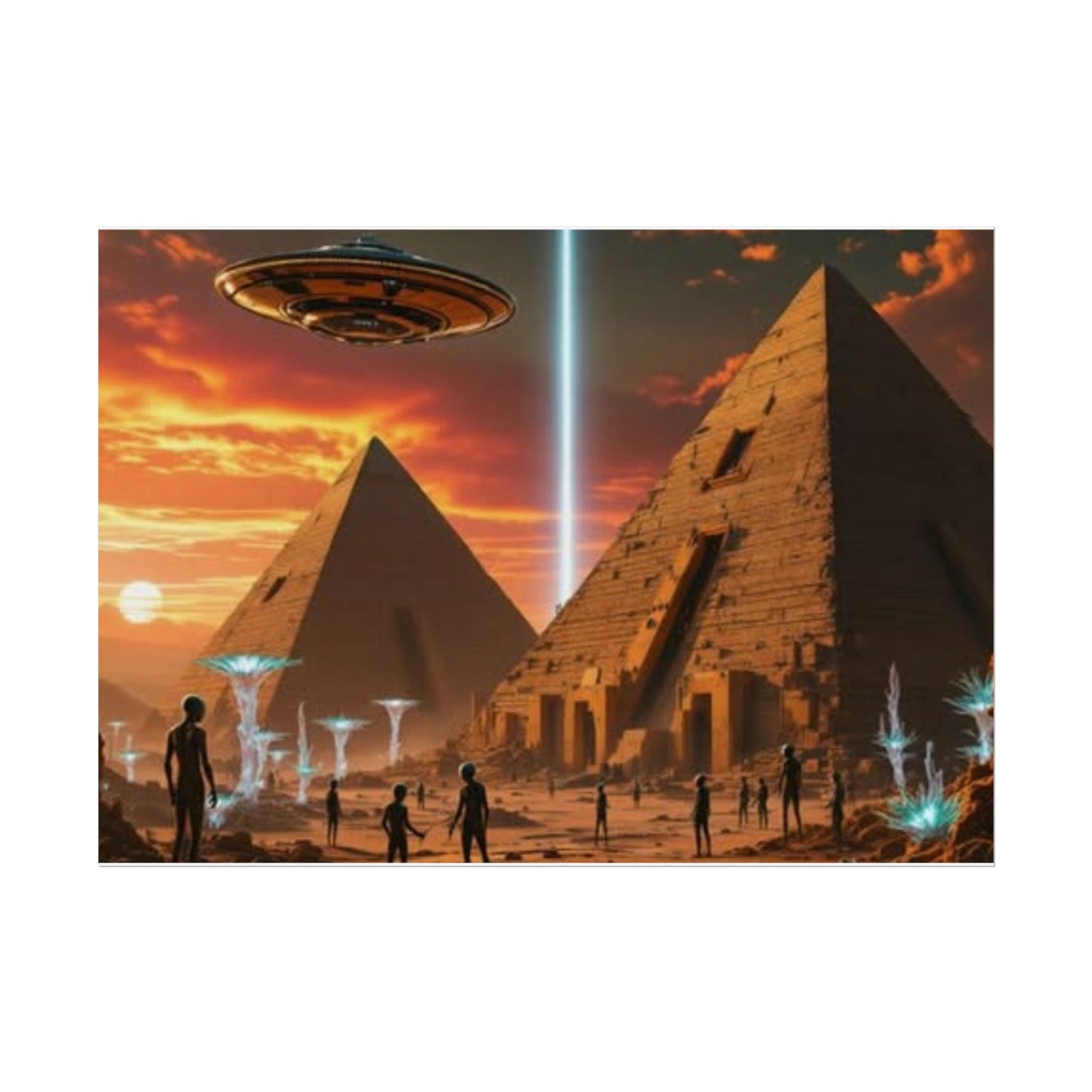 UFO & Pyramids poster