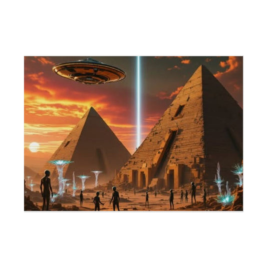 UFO & Pyramids poster