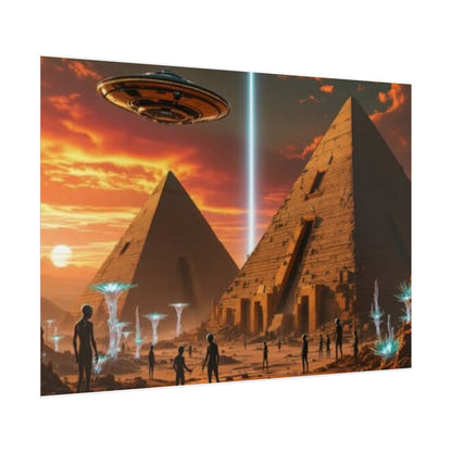 UFO & Pyramids poster
