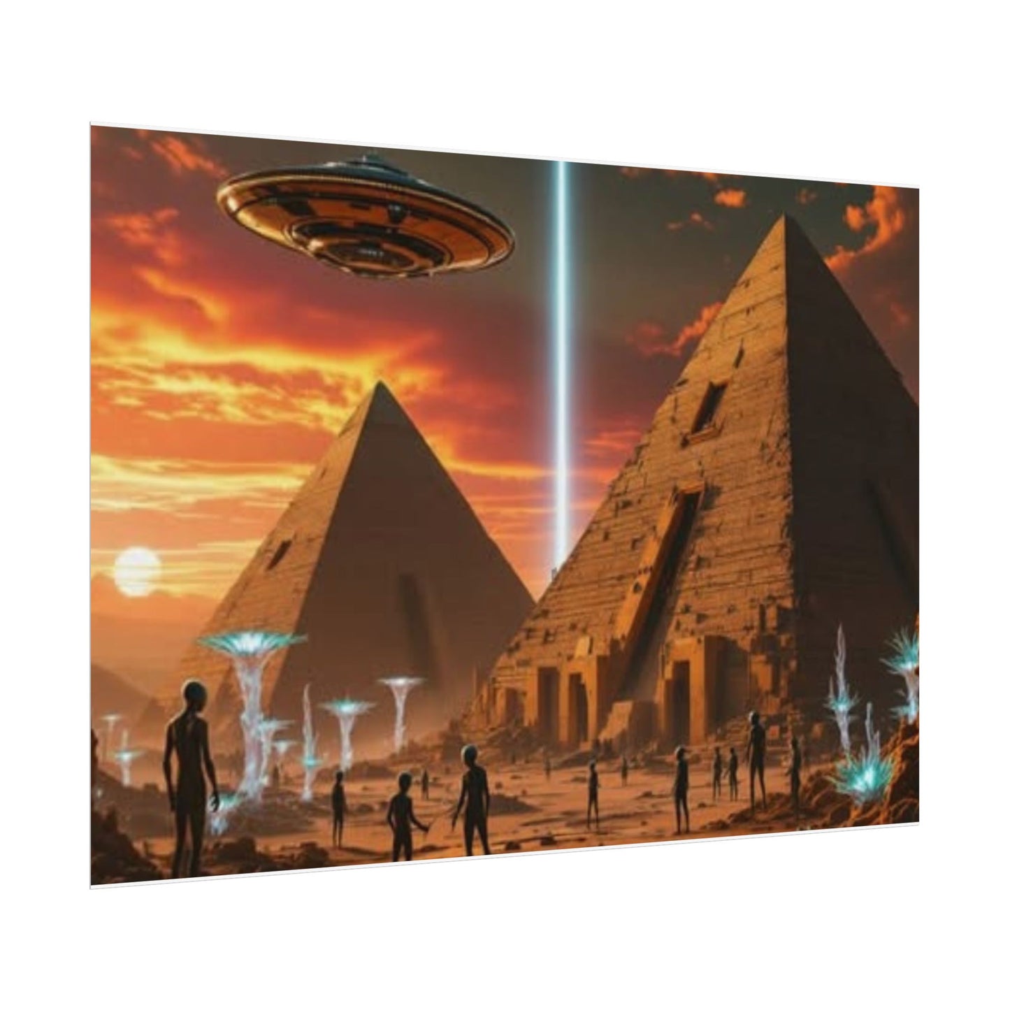 UFO & Pyramids poster