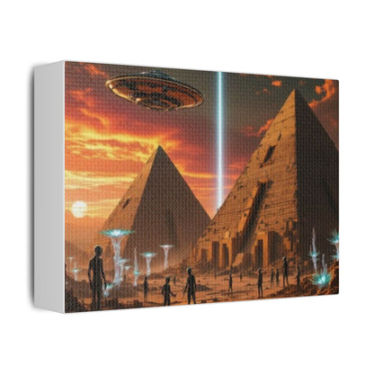 UFO & Pyramid Canvas