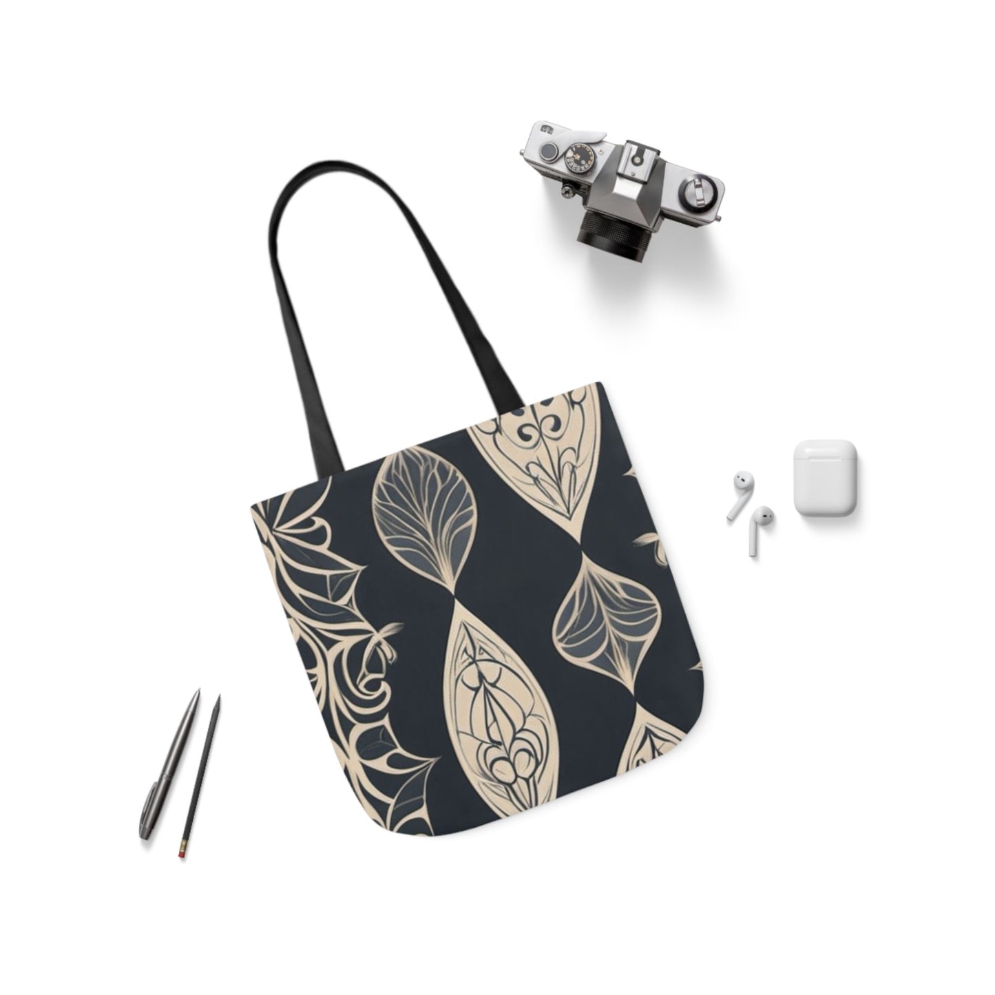 Ladies Boho Chic Canvas Tote Bag with 5-Color Straps