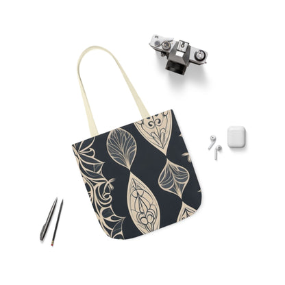 Ladies Boho Chic Canvas Tote Bag with 5-Color Straps