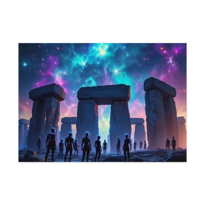 Cosmic Sky Stone hedge poster