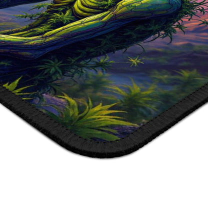 Cosmic Alien Gaming Mouse Pad - Retro Sci-Fi Design