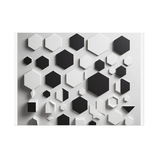 Geometry shaped poster