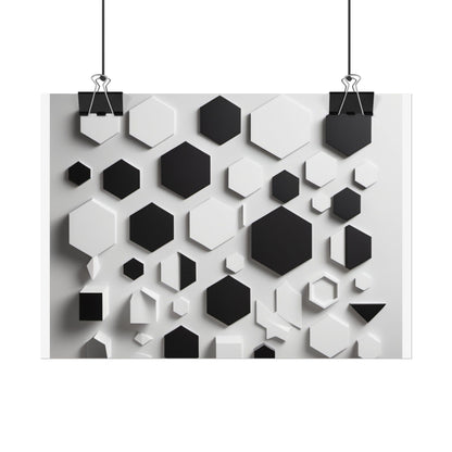 Geometry shaped poster