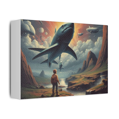 Shark Spaceship Canvas