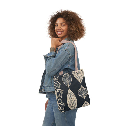 Ladies Boho Chic Canvas Tote Bag with 5-Color Straps