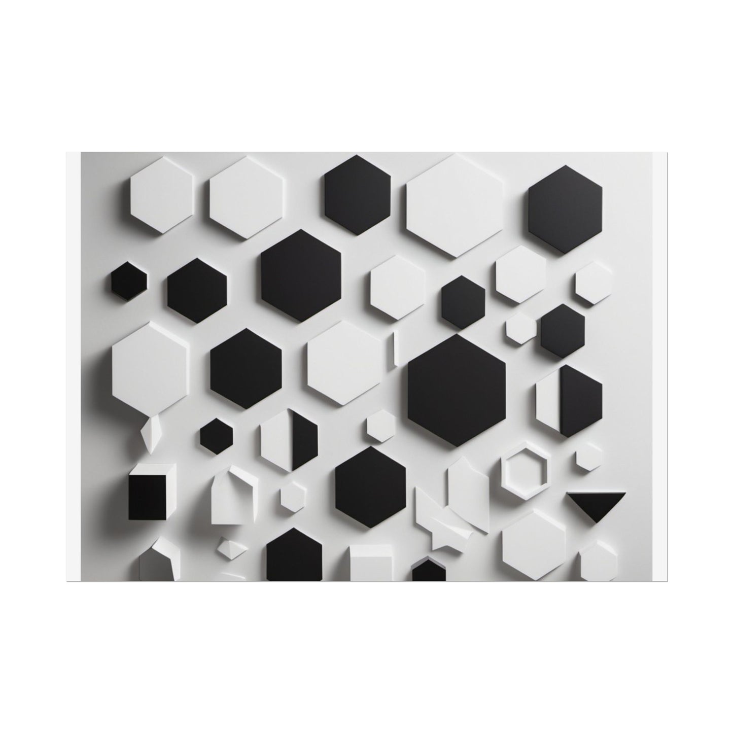 Geometry shaped poster