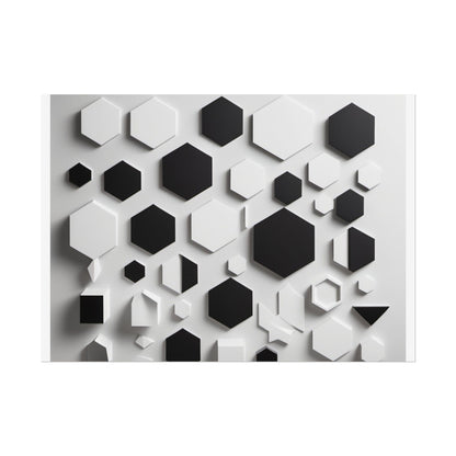 Geometry shaped poster