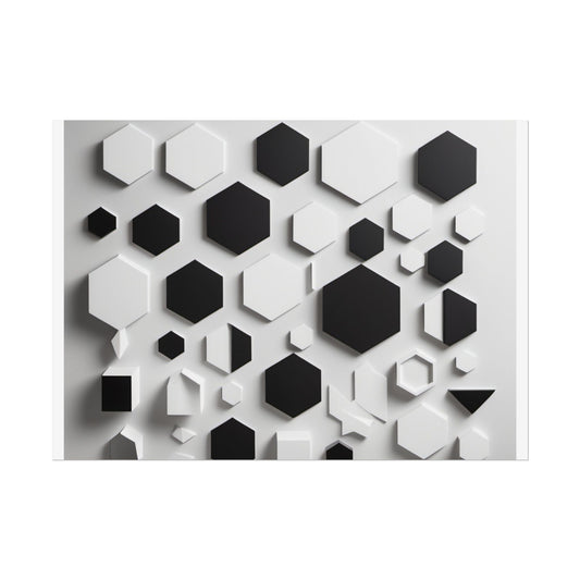 Geometry shaped poster