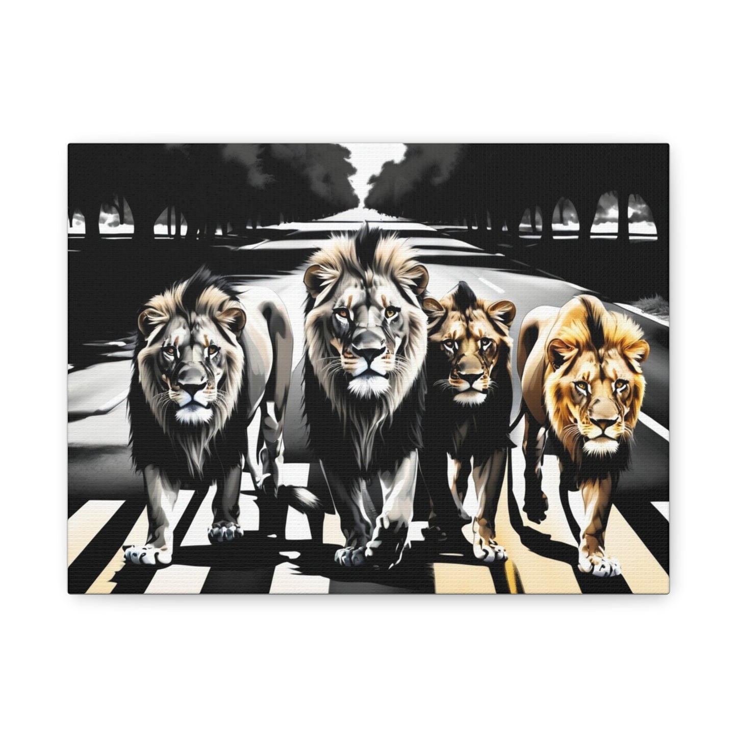 Four lions Canvas