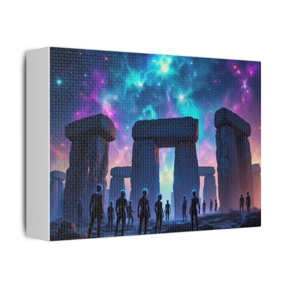 Cosmic Sky stone hedge Canvas