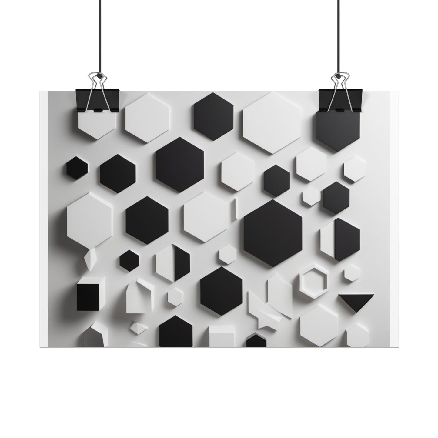 Geometry shaped poster