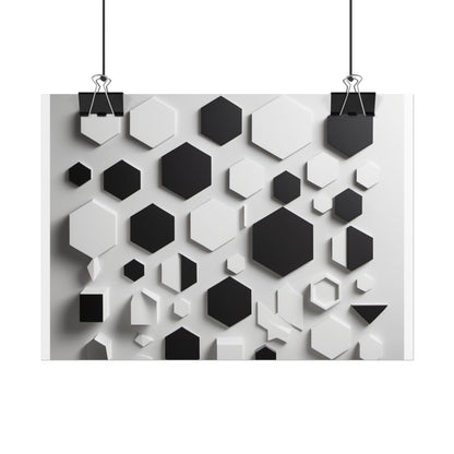 Geometry shaped poster