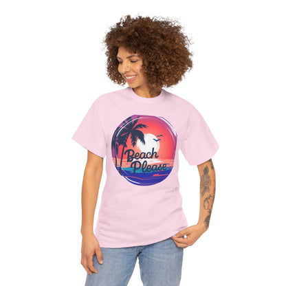 Beach please ladies T-shirt