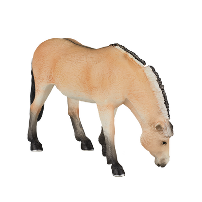Fjord Mare Horse Toy  Realistic Equestrian Figurine