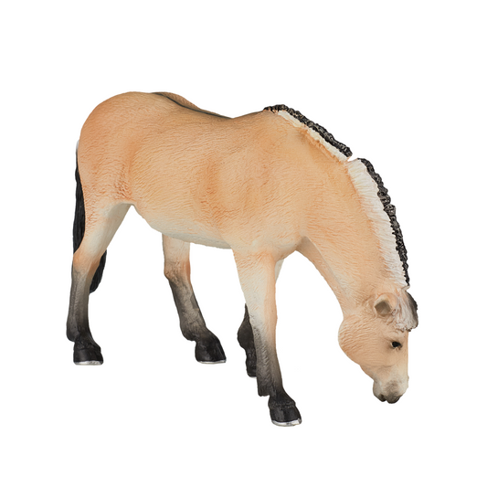 Fjord Mare Horse Toy  Realistic Equestrian Figurine