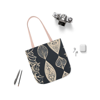 Ladies Boho Chic Canvas Tote Bag with 5-Color Straps