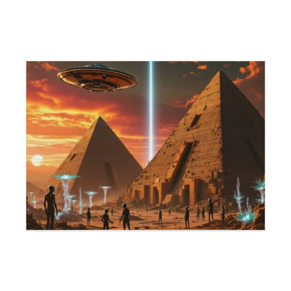 UFO & Pyramids poster