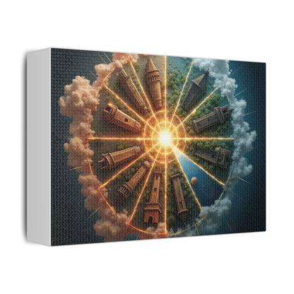 Mystery tower canvas