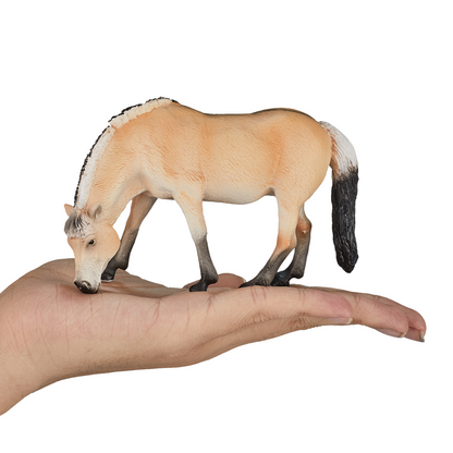 Fjord Mare Horse Toy  Realistic Equestrian Figurine