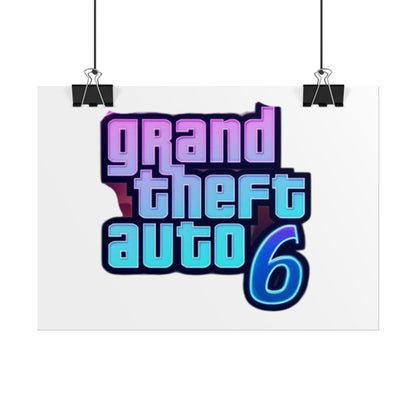 Grand Theft Auto 6 Poster - Perfect Wall Art for Gamers