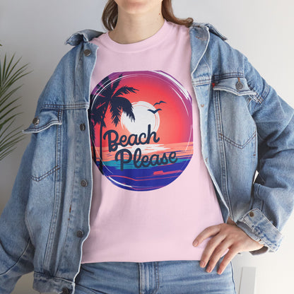 Beach please ladies T-shirt