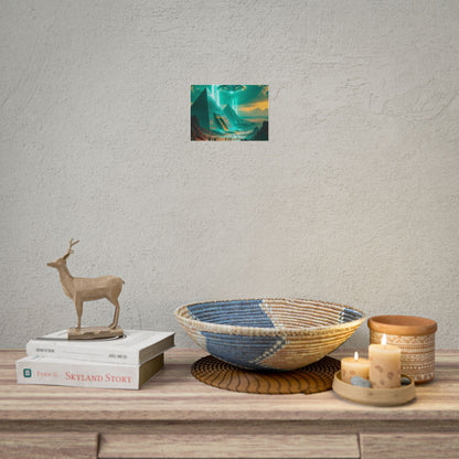 Alien pyramid conspiracy poster