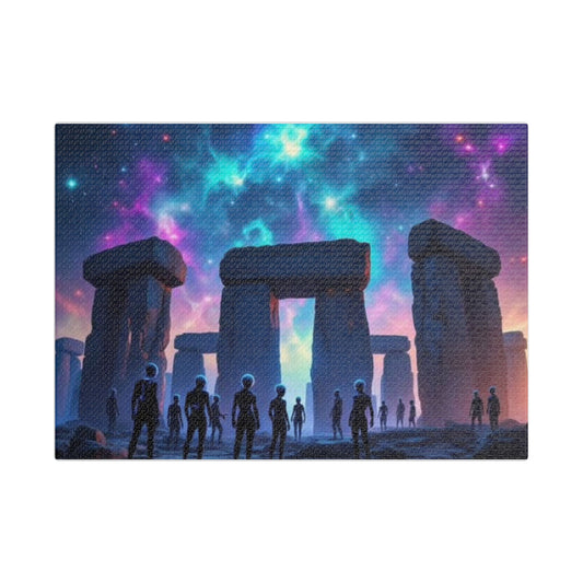 Cosmic Sky stone hedge Canvas