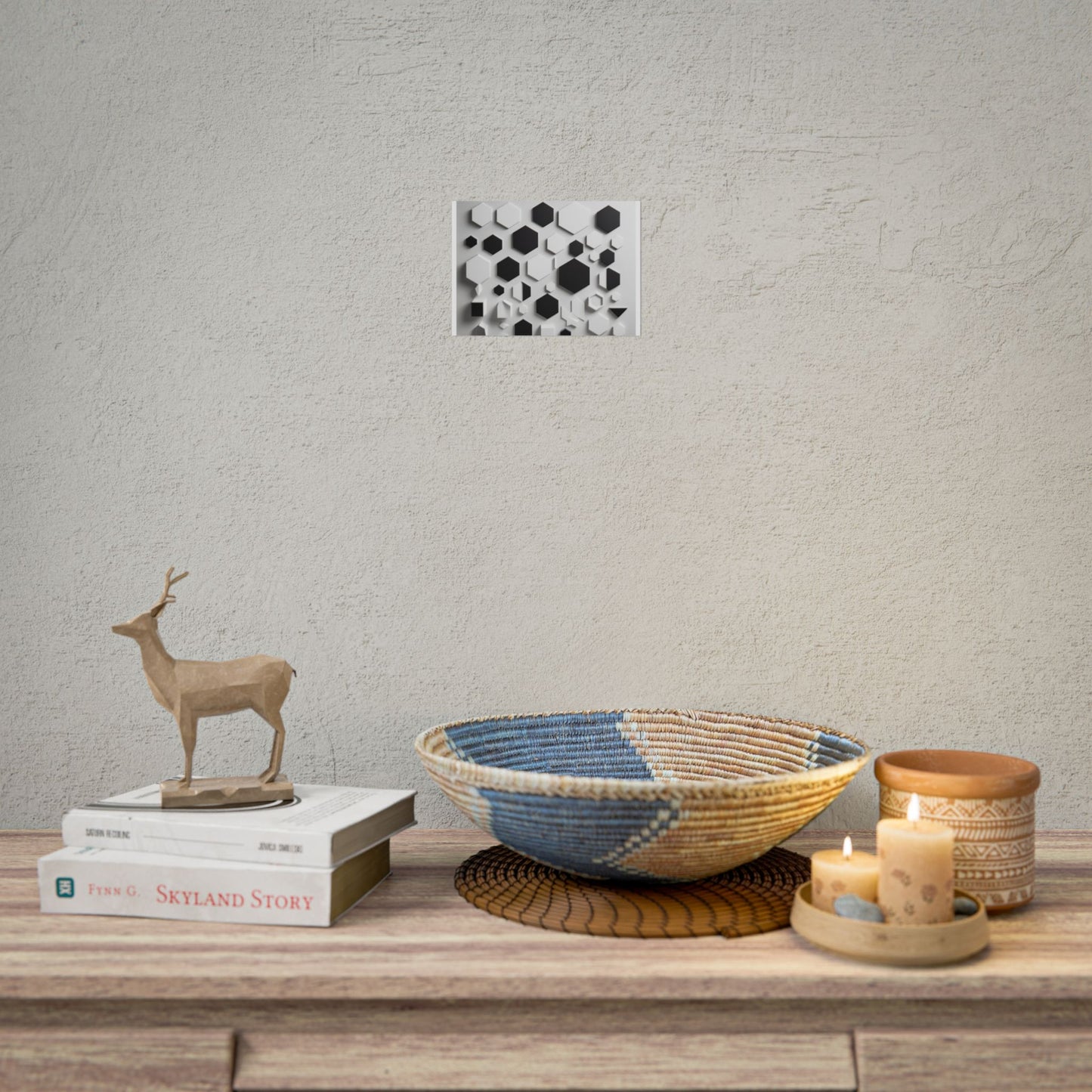 Geometry shaped poster