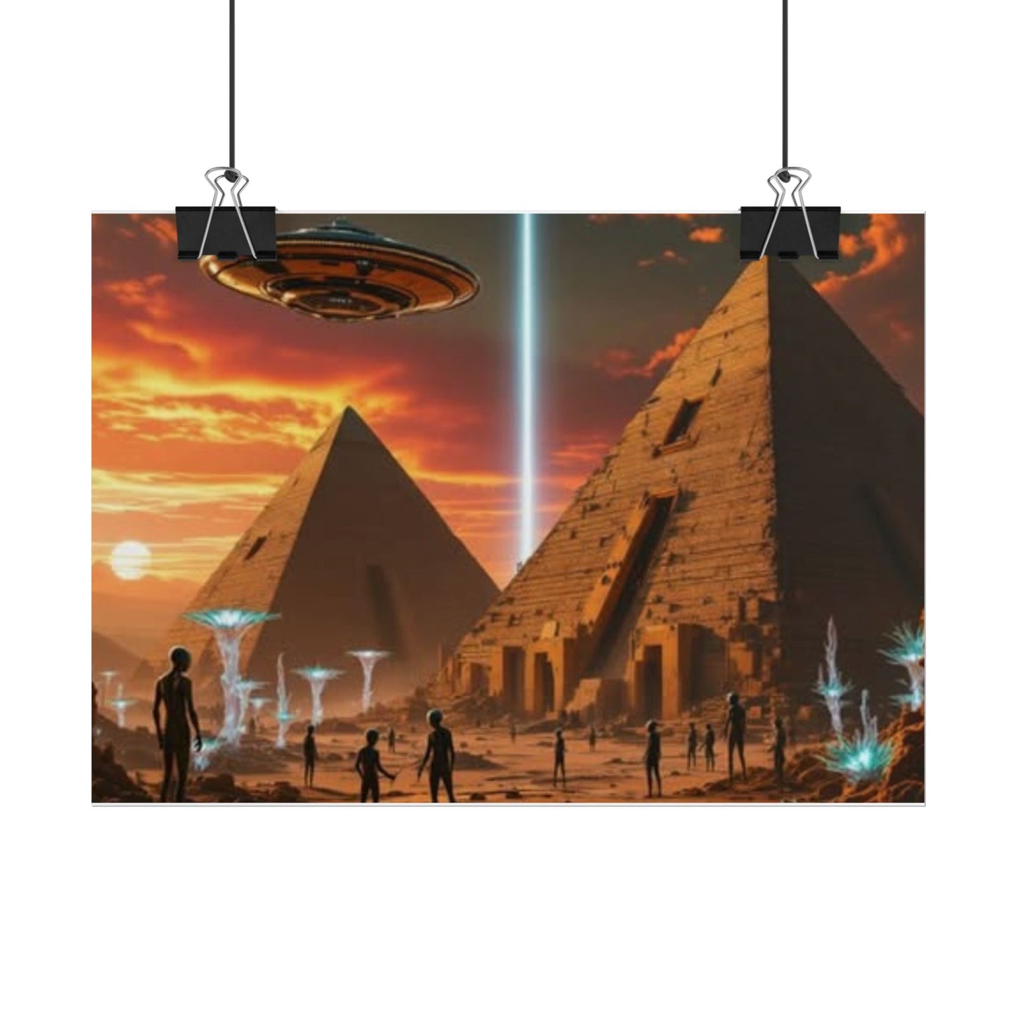 UFO & Pyramids poster