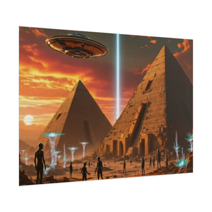 UFO & Pyramids poster