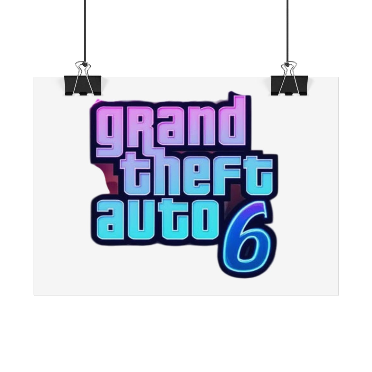 Grand Theft Auto 6 Poster - Perfect Wall Art for Gamers