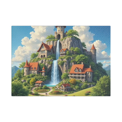 Amazing Mountain Village Canvas