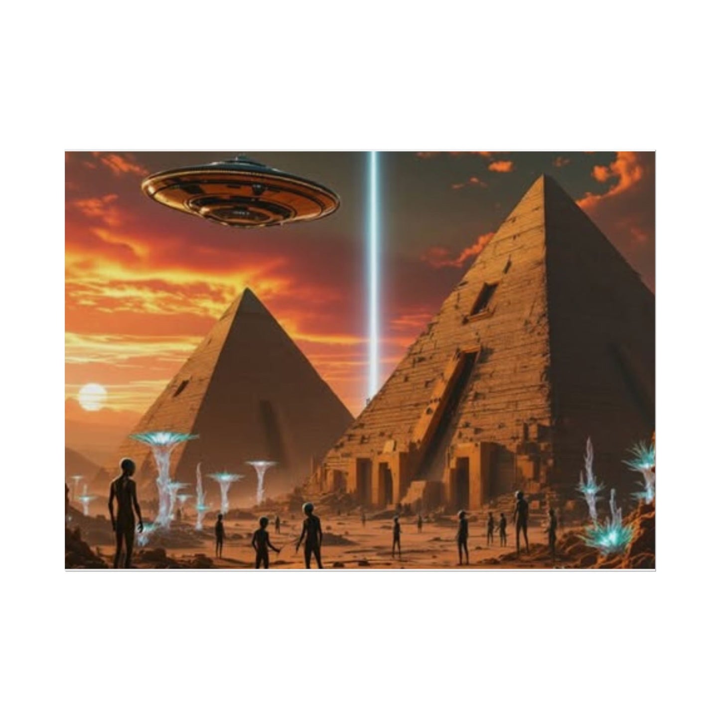 UFO & Pyramids poster