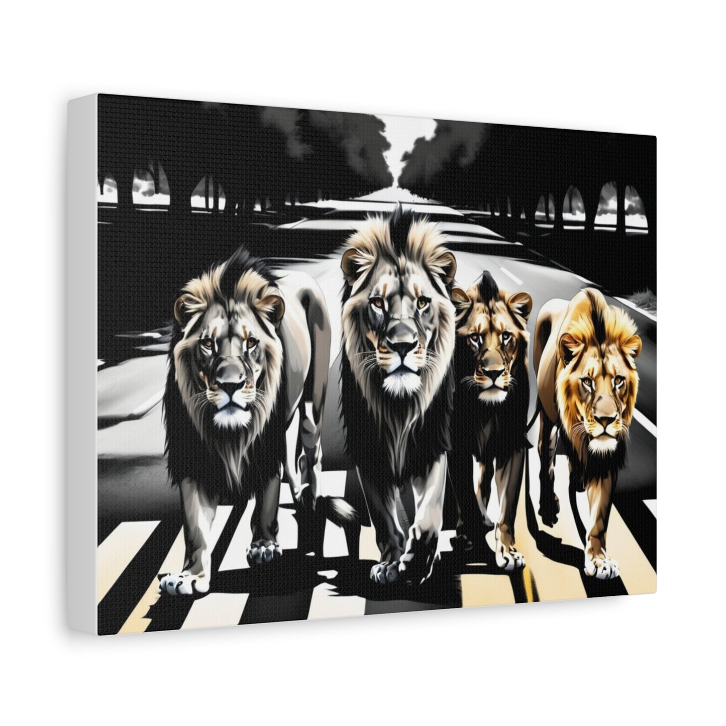 Four lions Canvas