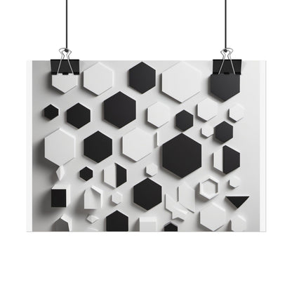 Geometry shaped poster
