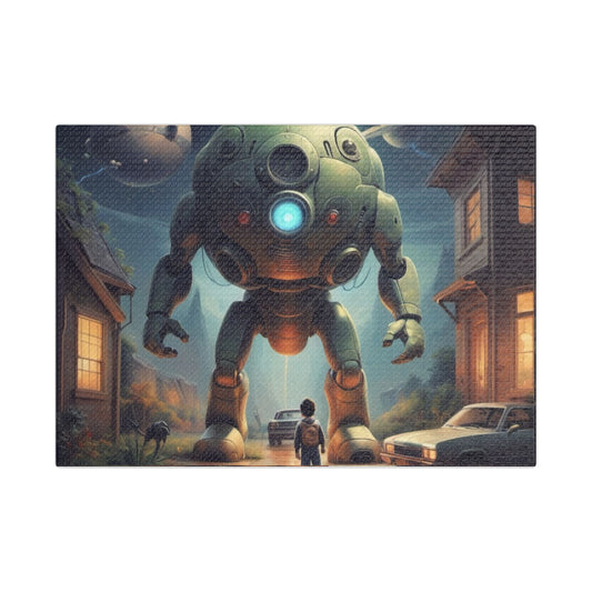 The dawn of robots Canvas