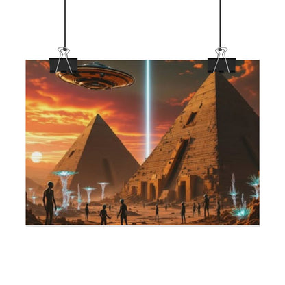 UFO & Pyramids poster