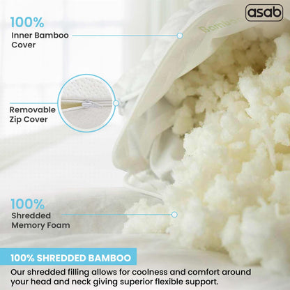 Bamboo Memory Foam Pillow AS-61478 BAMBO-10